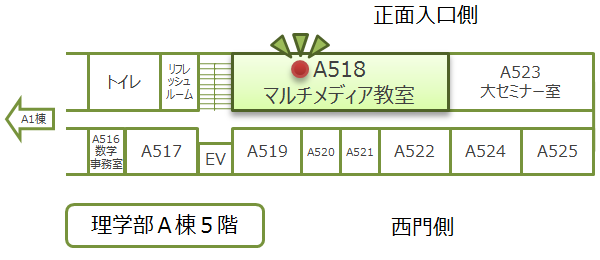 理学部A棟5階 A518